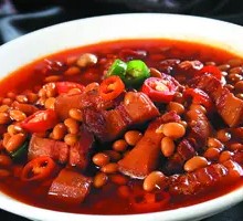 Braised Pork Belly with Soybeans