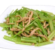Celery and Pork Stir-fry Rice Bowl