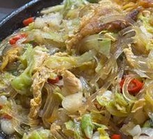 Napa cabbage with vermicelli