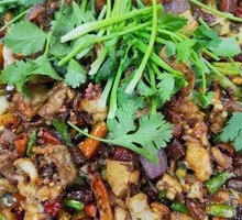 Spicy Pot Roast Pork Ribs with Intestines