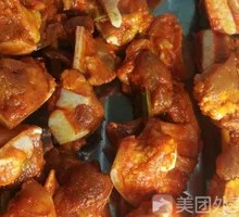 Spicy Crispy Pork Ribs Skewers