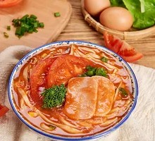 Tomato Lunch Meat Sausage Rice Noodles