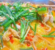 Pumpkin and Frog Legs Stir-fry