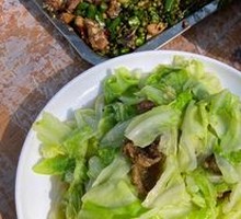 Fried Pork Crumbs with Bok Choy