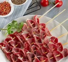 Pepper and Duck Gizzard Skewers