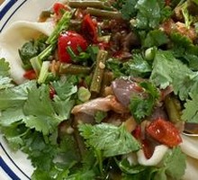 Pickled Chili Chicken Gizzard Noodles
