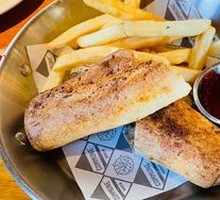 Cheese Beef Rolls with Fries