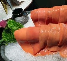 Fresh Pork Kidney Slices with Big Knife