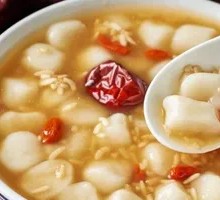 Red Sugar Fermented Rice Ball Soup