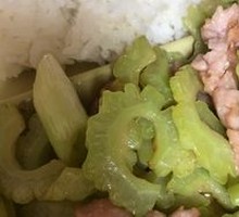 Bitter Melon with Shredded Pork Rice