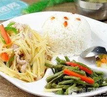 Potato and Pork Rice Bowl