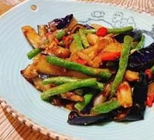 Eggplant and Green Bean Stir-fry