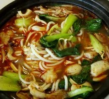 Hot Pot Duck Intestine Rice Noodles
